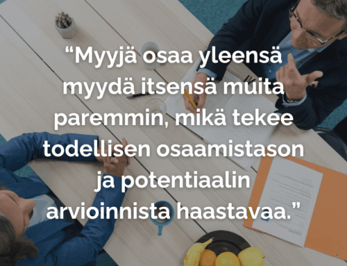 Uuden myyjän menestys ei synny sattumalta